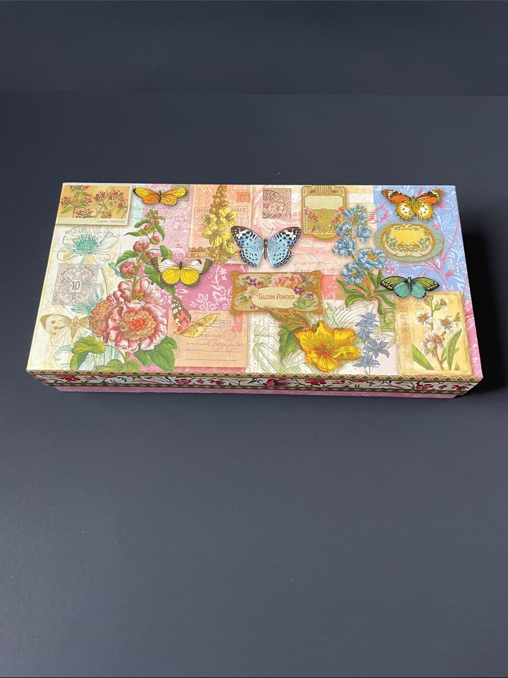 Punch Studio Floral Butterfly Keepsake Box - Multicolor